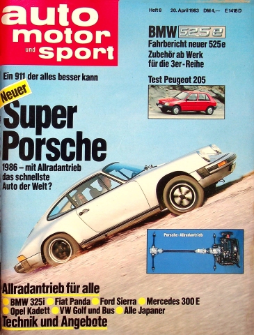 Deckblatt Auto Motor und Sport (08/1983)